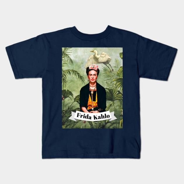 Frida Kahlo Wild Feminist Kids T-Shirt by François Belchior